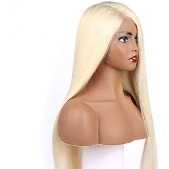 ?26” 613 PLATINUM BLONDE LACE FRONT WIG? *NWT* main image 5